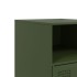 Mesitas de noche 2 unidades acero verde oliva 34,5x39x62