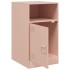 Mesitas de noche 2 unidades acero rosa 34,5x39x62