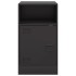 Mesitas de noche 2 unidades acero negro 34,5x39x62