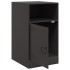 Mesitas de noche 2 unidades acero negro 34,5x39x62