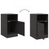 Mesitas de noche 2 unidades acero negro 34,5x39x62