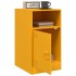 Mesitas de noche 2 uds acero amarillo mostaza 34,5x39x62