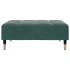 Reposapiés de terciopelo verde oscuro 77x55x31