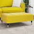 Reposapiés de terciopelo amarillo 77x55x31
