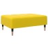 Reposapiés de terciopelo amarillo 77x55x31