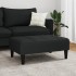 Reposapiés de terciopelo negro 77x55x31