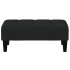 Reposapiés de terciopelo negro 77x55x31