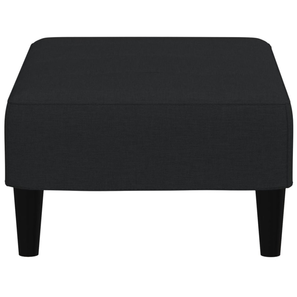 Reposapiés de terciopelo negro 77x55x31