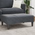 Reposapiés de terciopelo gris oscuro 77x55x31