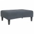 Reposapiés de terciopelo gris oscuro 77x55x31