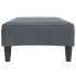 Reposapiés de terciopelo gris oscuro 77x55x31