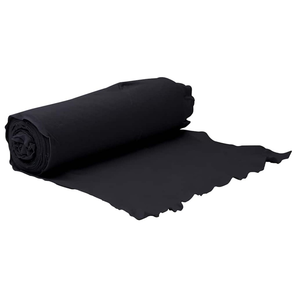 Membrana geotextil fibra de poliéster negro 1x10