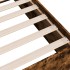 Estructura de cama madera de ingeniería roble humo 100x200