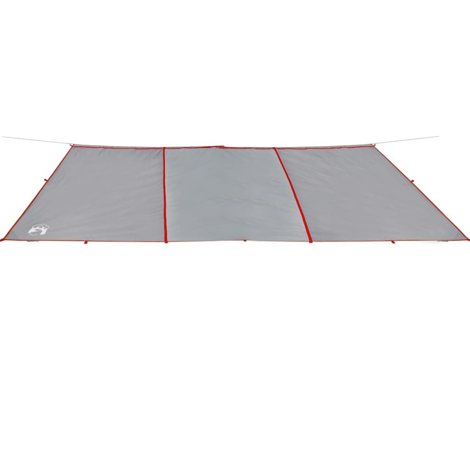 Lona de camping impermeable gris y naranja 420x440