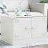 Mesa de centro acero blanco 67x50x44