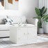 Mesa de centro acero blanco 67x50x44