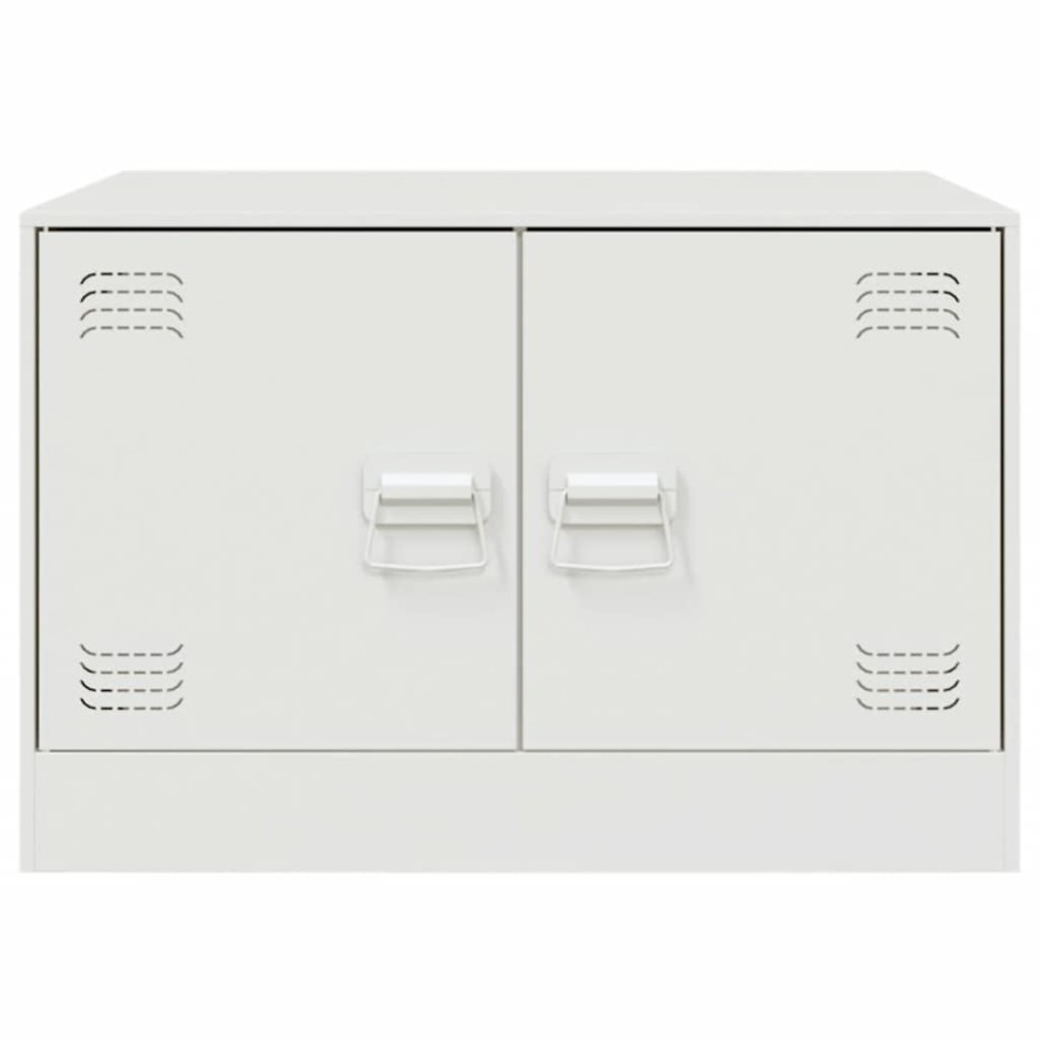 Mesa de centro acero blanco 67x50x44