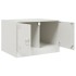 Mesa de centro acero blanco 67x50x44