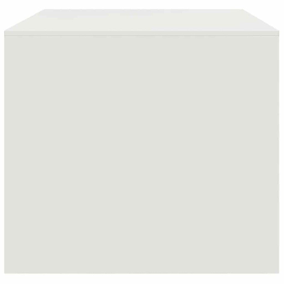 Mesa de centro acero blanco 67x50x44