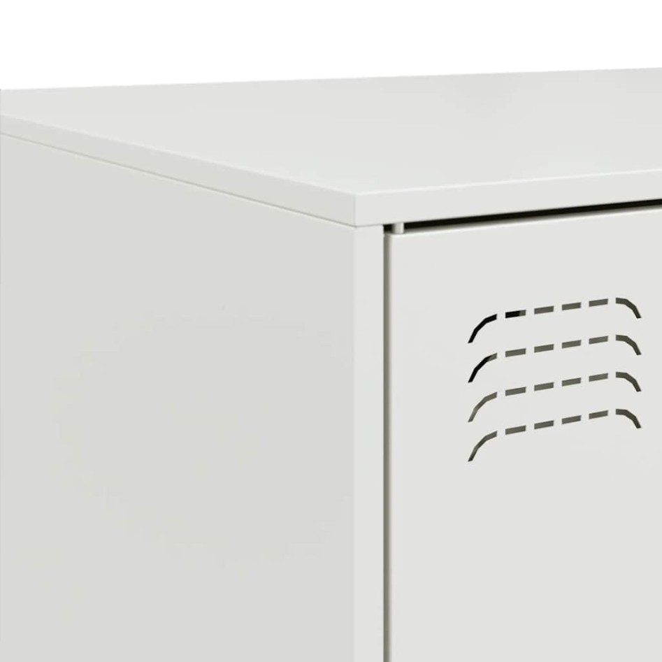 Mesa de centro acero blanco 67x50x44