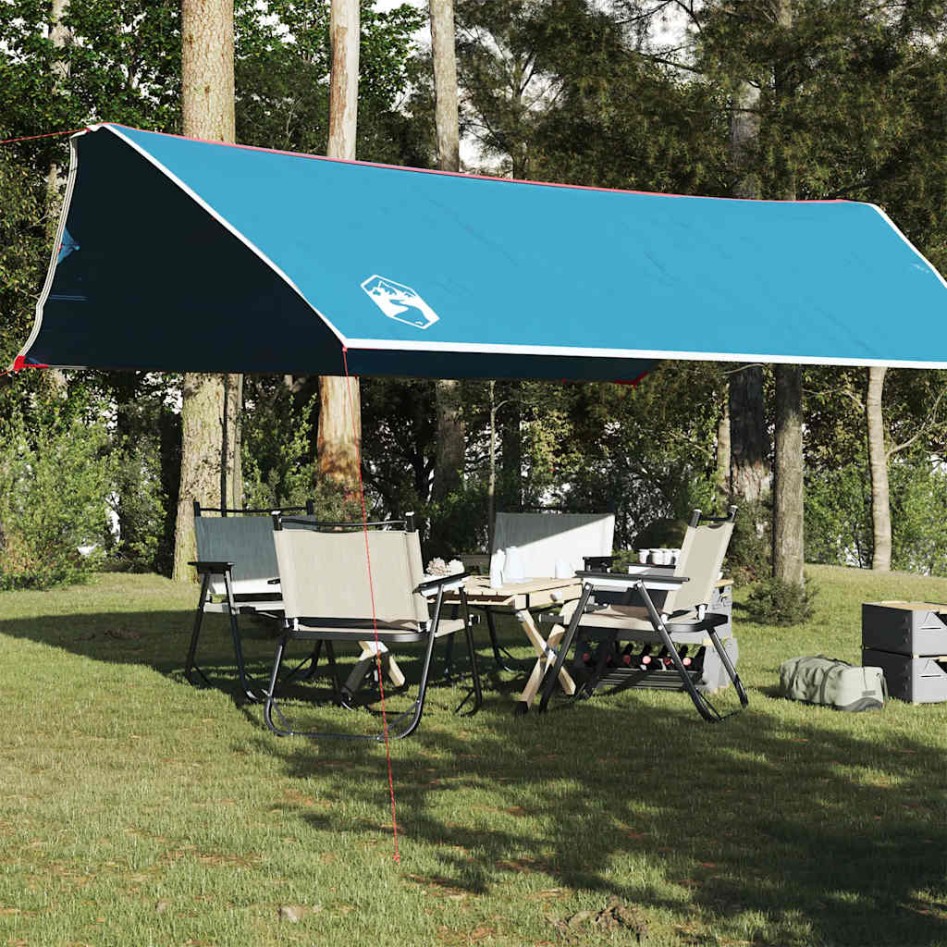 Lona de camping impermeable azul 500x294