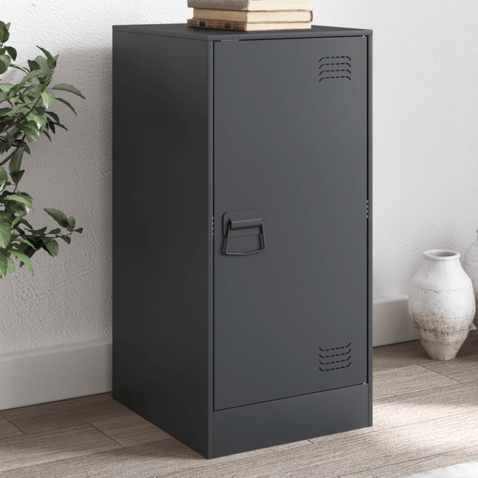 Aparador de acero gris antracita 34,5x39x73