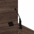 Caja de almacenaje madera ingeniería roble marrón 60x42x46