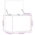Caja de almacenaje madera ingeniería roble marrón 60x42x46