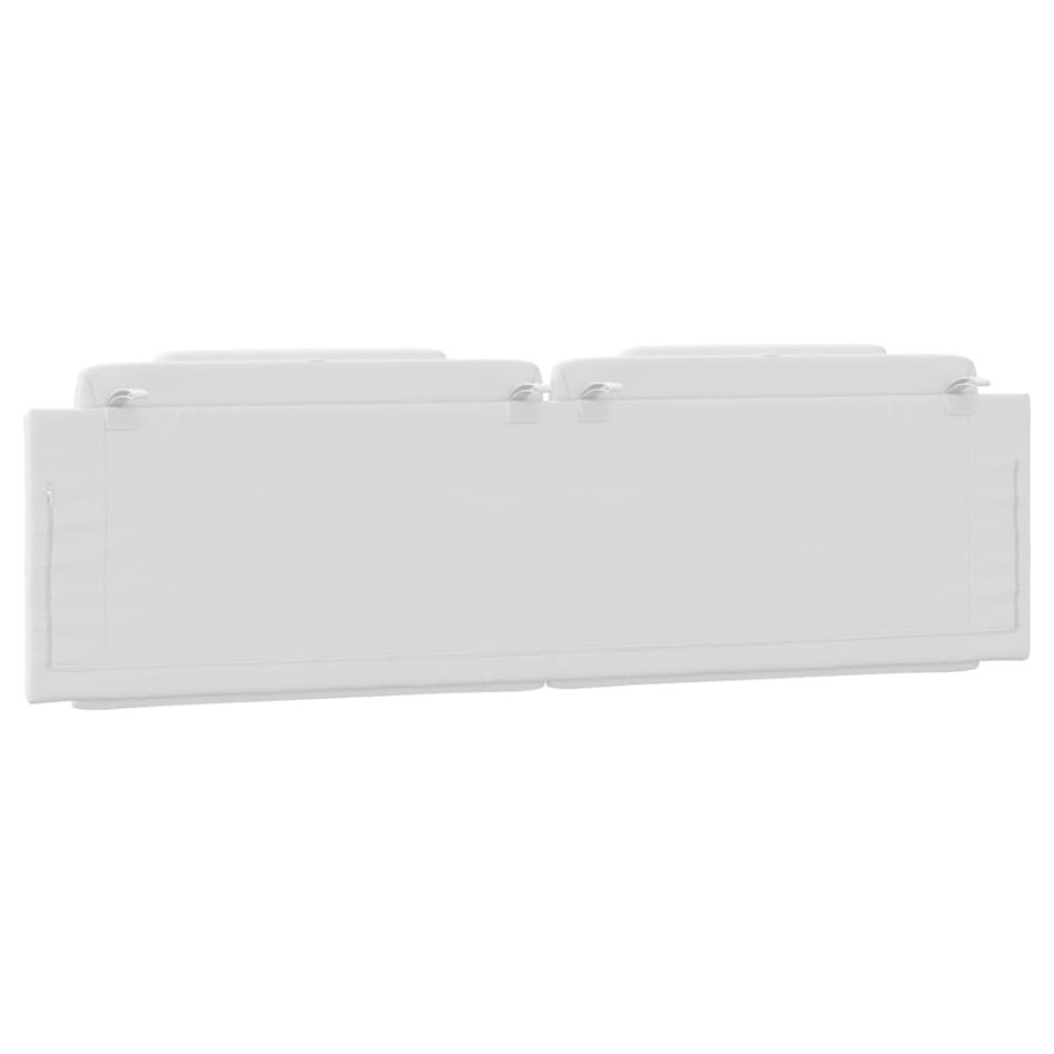 Cabecero de cama acolchado cuero sintético blanco 180