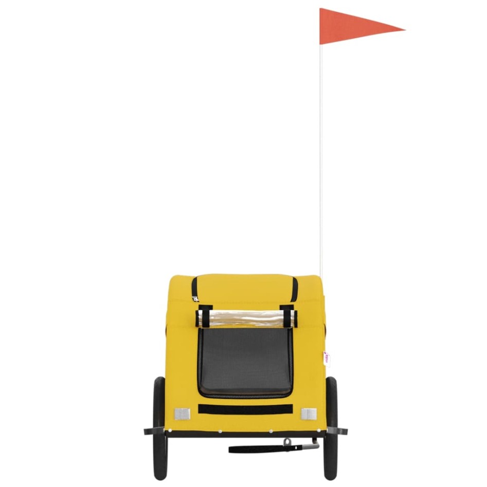 Remolque de bicicleta mascotas hierro tela Oxford