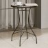Mesa de bistró de mosaico cerámica negro y blanco Ø50x70