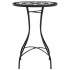 Mesa de bistró de mosaico cerámica negro y blanco Ø50x70