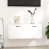 Armario de pared madera ingeniería blanco brillo 80x36,5x35