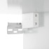 Armario de pared madera ingeniería blanco brillo 80x36,5x35
