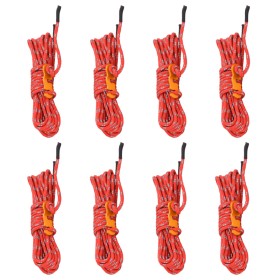 Cuerda de vientos con tensores reflectantes 8 piezas 4 m 4