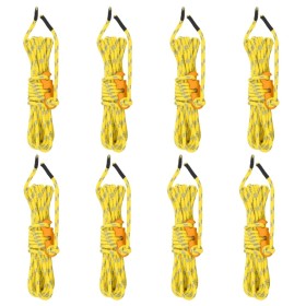 Cuerda de vientos con tensores reflectantes 8 piezas 4 m 4