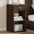 Mesitas noche 2 uds madera ingeniería marrón roble 35x34x65