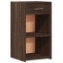Mesitas noche 2 uds madera ingeniería marrón roble 35x34x65
