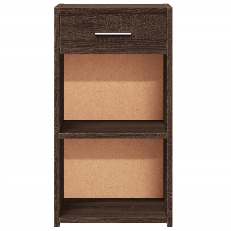 Mesitas noche 2 uds madera ingeniería marrón roble 35x34x65