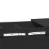 Mesa de centro madera de ingeniería negro 80x55x40