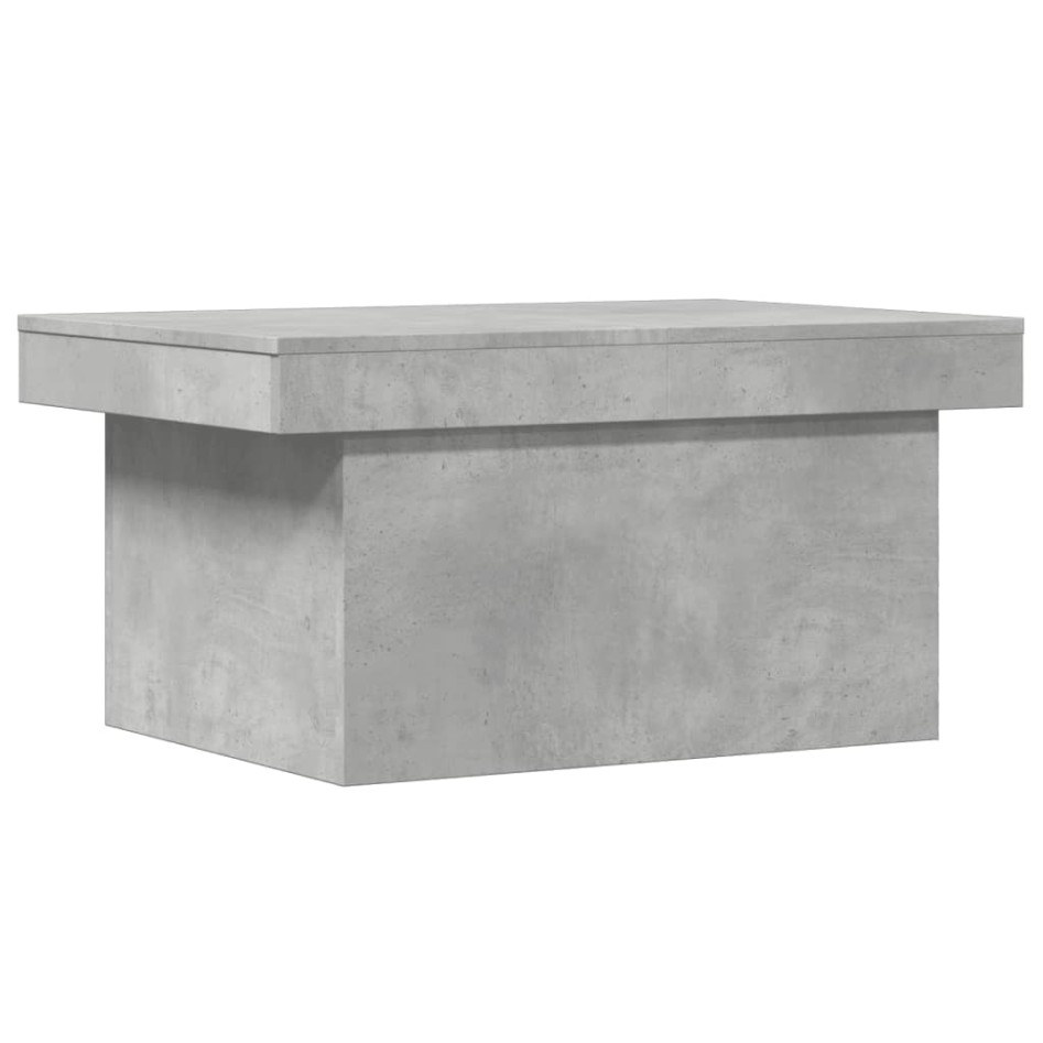 Mesa de centro madera de ingeniería gris hormigón 80x55x40