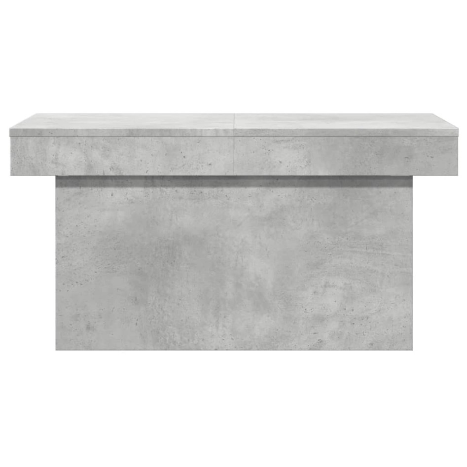 Mesa de centro madera de ingeniería gris hormigón 80x55x40