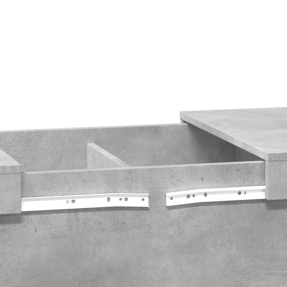 Mesa de centro madera de ingeniería gris hormigón 80x55x40