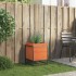 Jardinera de madera maciza pino marrón cera 40x40x50