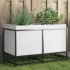 Jardinera de madera maciza de pino blanca 80x40x50