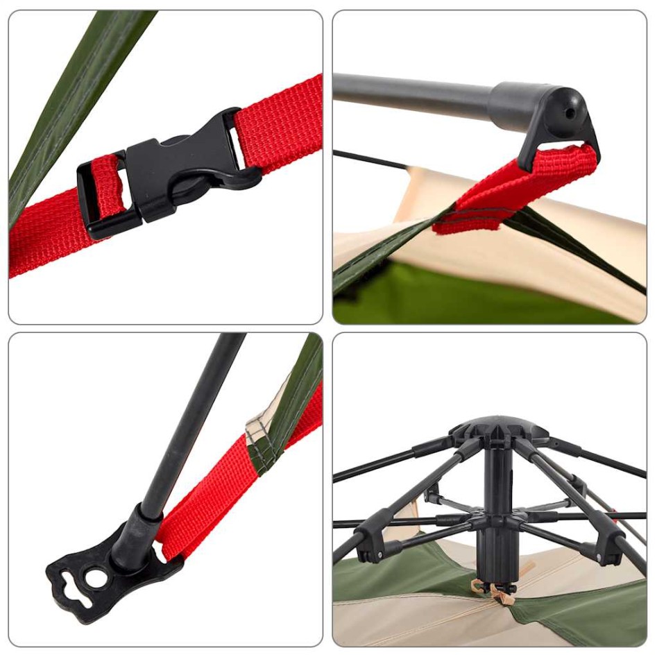 Tienda de campaña iglú 4 personas apertura rápida