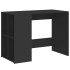 Escritorio de madera de ingeniería negro 102x50x75