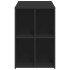 Escritorio de madera de ingeniería negro 102x50x75