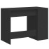 Escritorio de madera de ingeniería negro 102x50x75