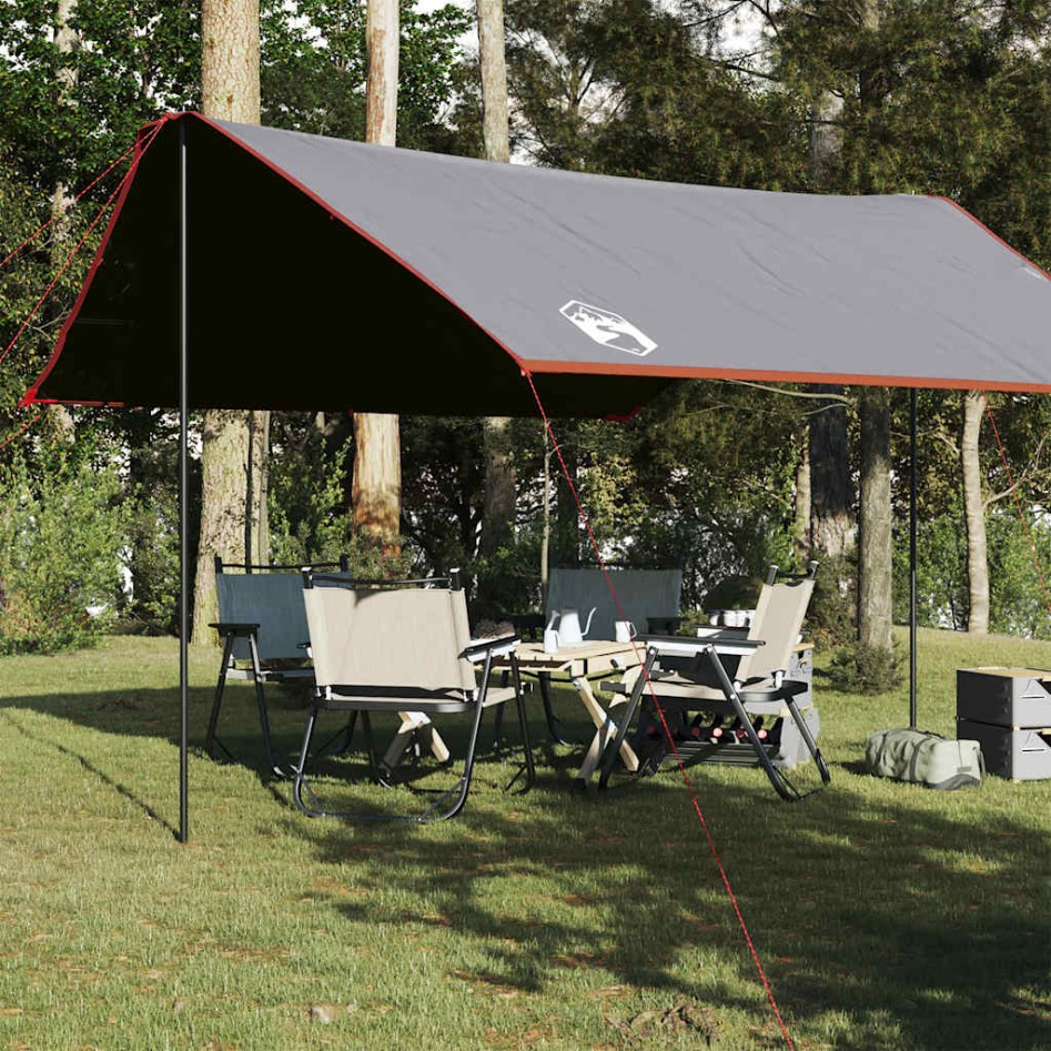 Lona de camping impermeable naranja 430x380x210
